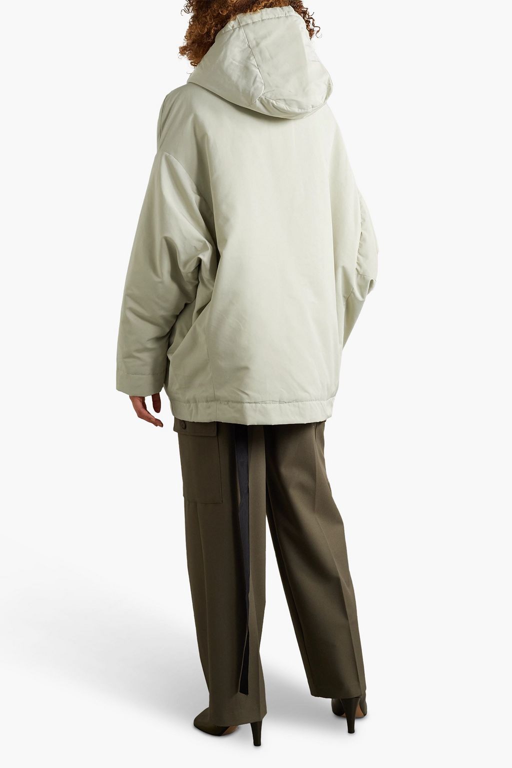 DRKSHDW BY RICK OWENS Peter wattierte Shelljacke mit Kapuze