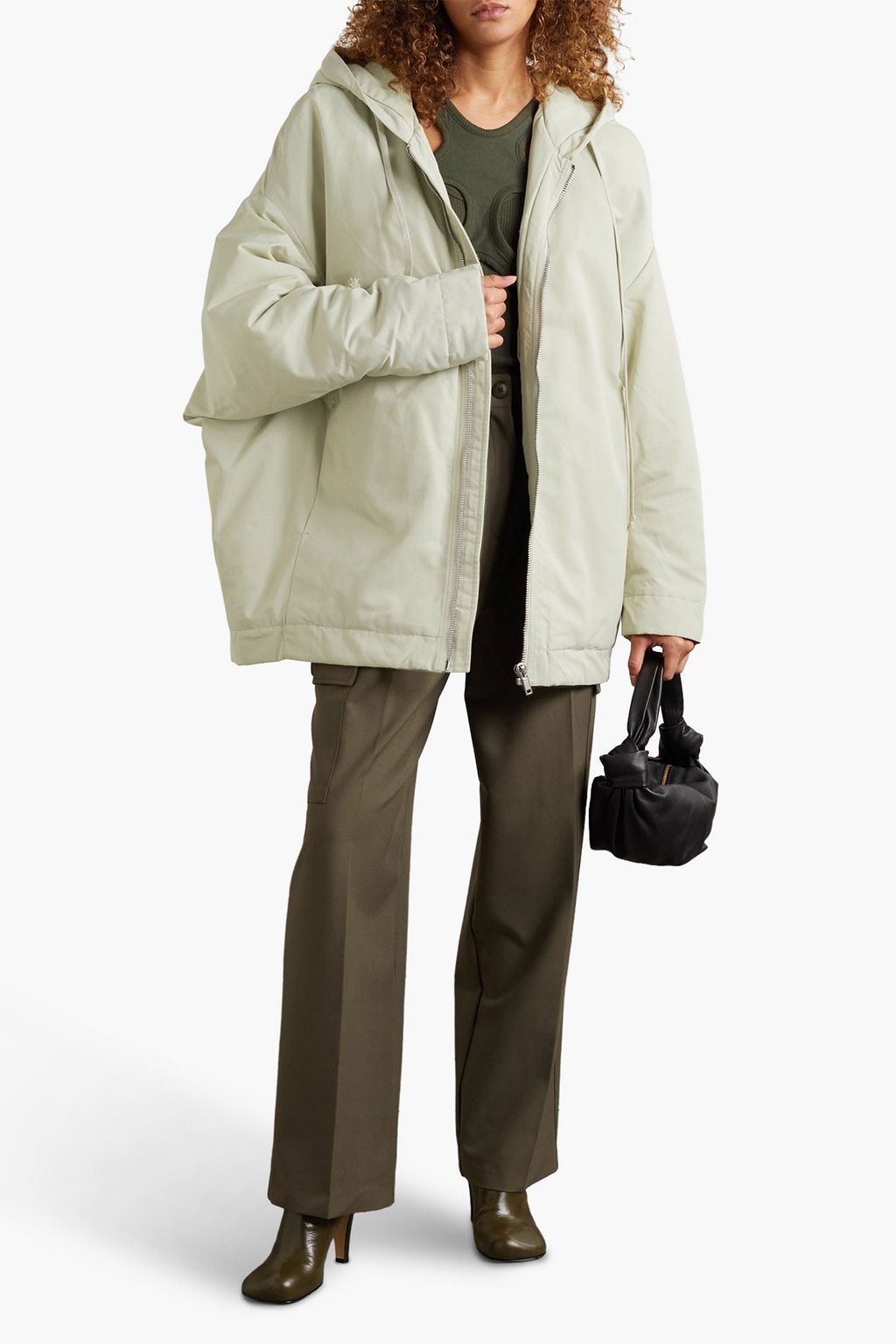 DRKSHDW BY RICK OWENS Peter wattierte Shelljacke mit Kapuze