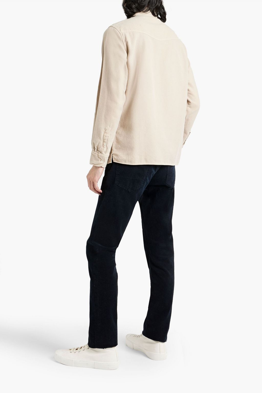 OFFICINE GÉNÉRALE Arsene brushed cotton-twill shirt
