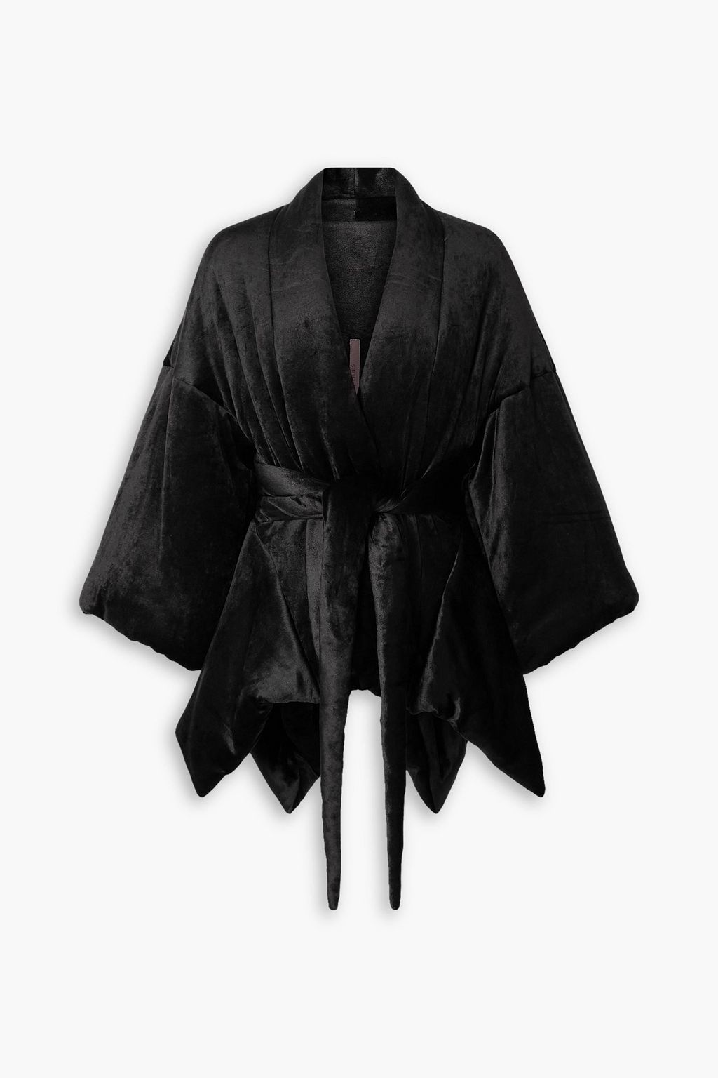 RICK OWENS LILIES Padded velour jacket | THE OUTNET