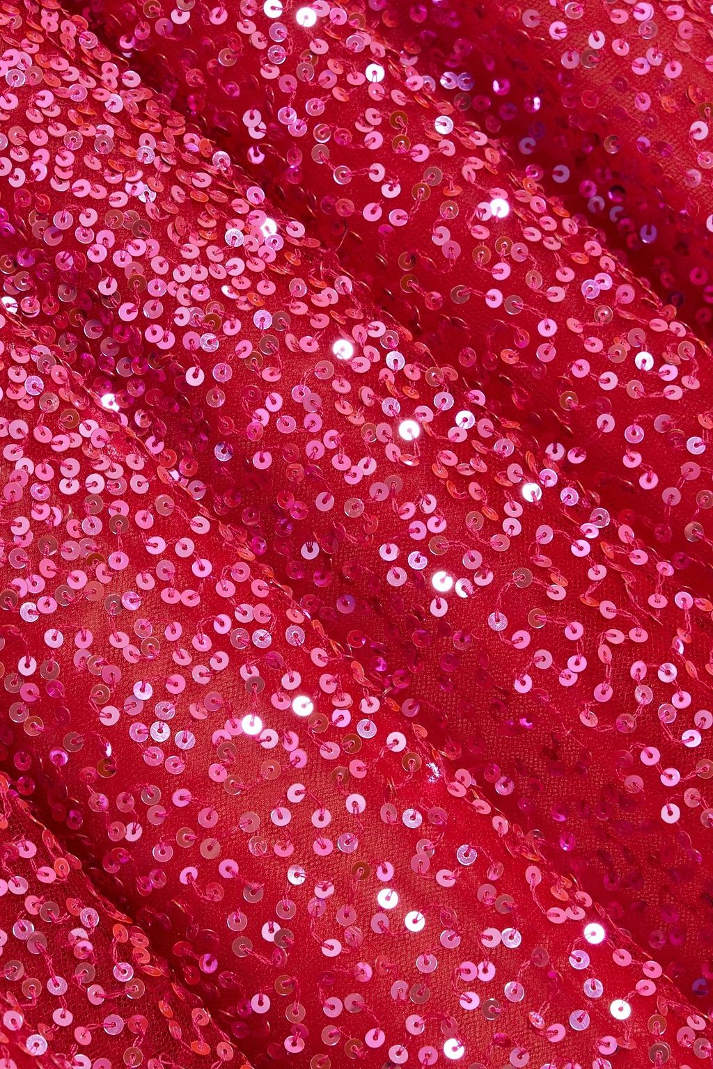 OSCAR DE LA RENTA Dégradé sequined tulle maxi dress