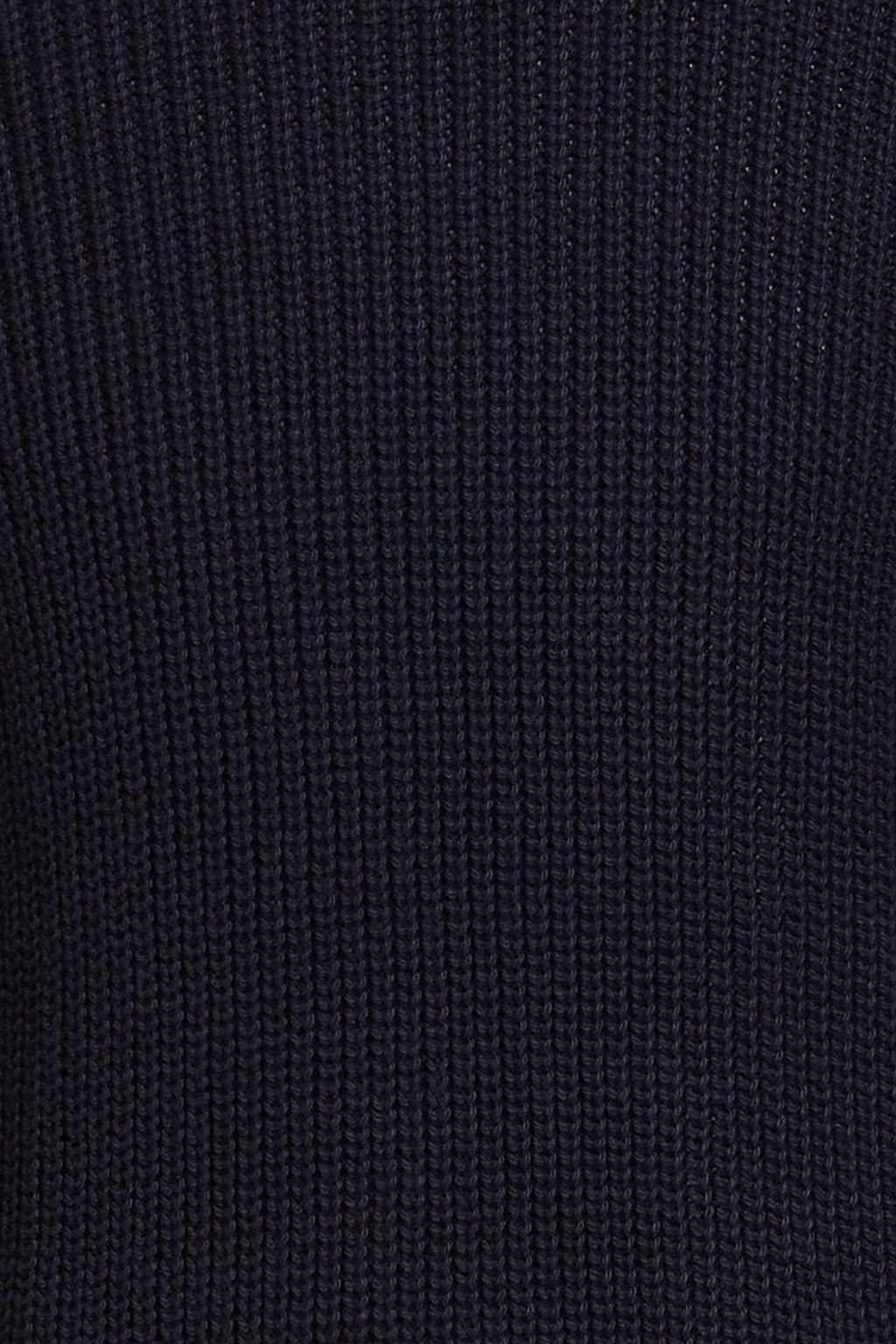SANDRO Pullover aus einer gerippten Baumwoll-Seidenmischung