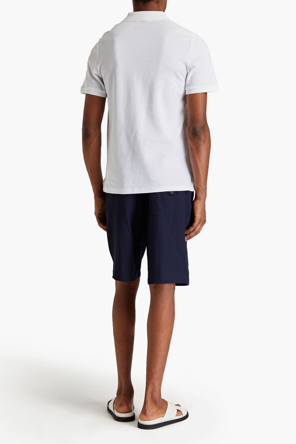 SANDRO Cotton-piqué polo shirt