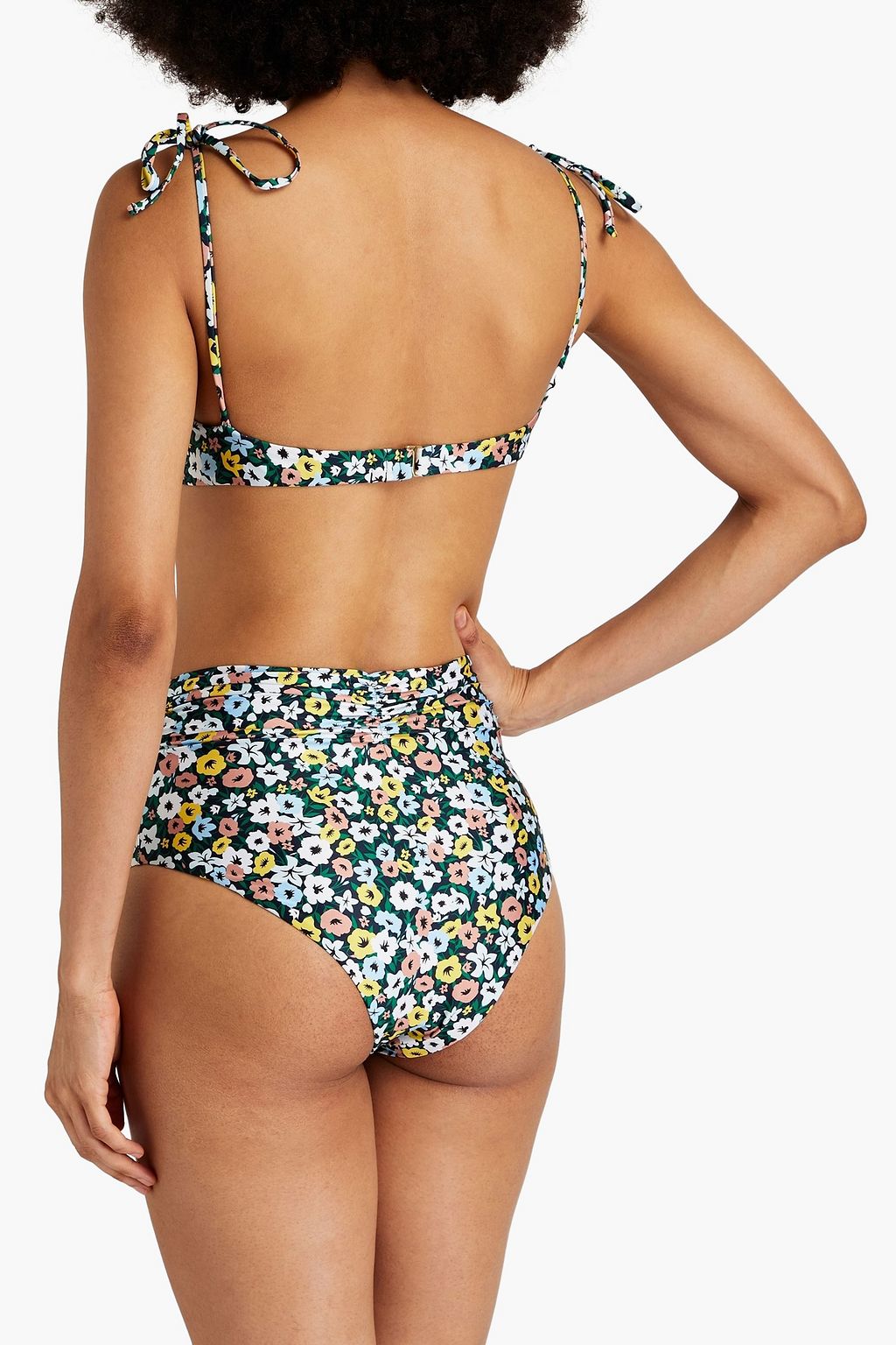 AGUA BY AGUA BENDITA Cuba La Fania Marino floral-print bikini top