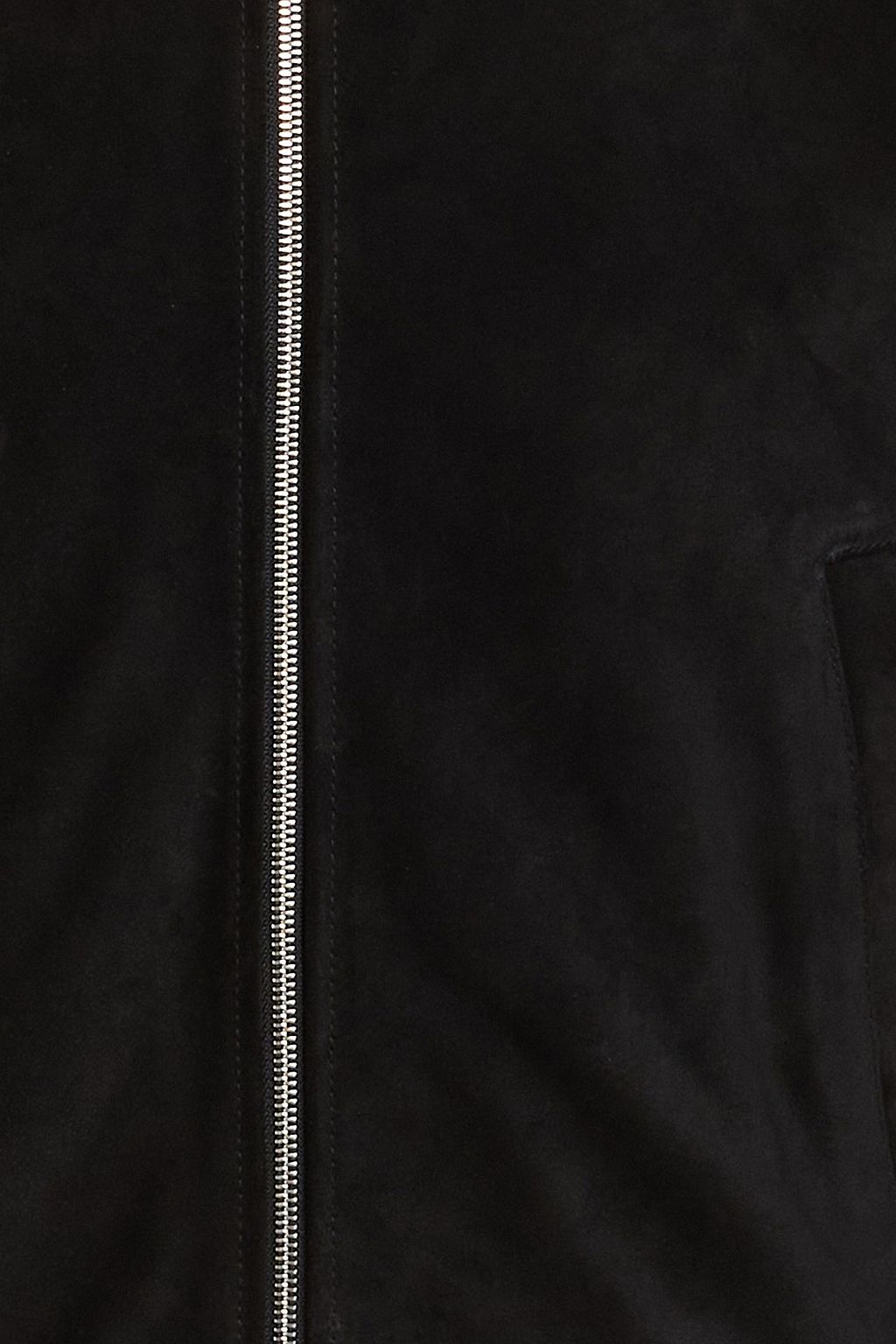 SANDRO Suede bomber jacket