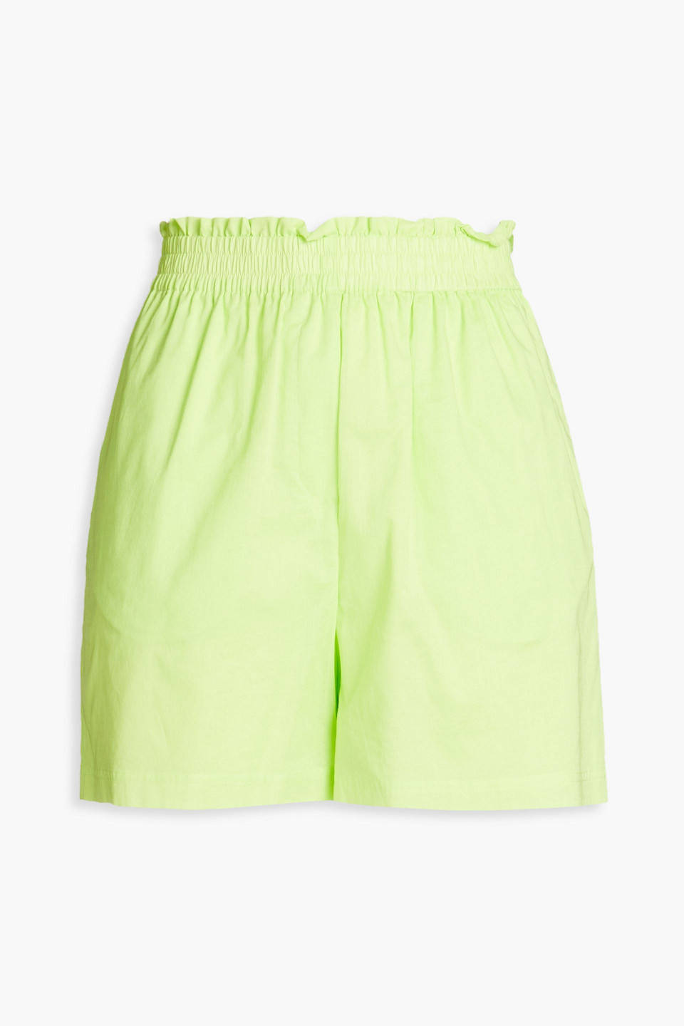 Paul Smith Neon Cotton Shorts In Bright Green