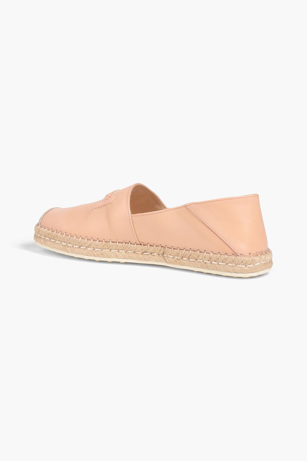 TOD'S 가죽 컬랩서블 힐 에스파드류
