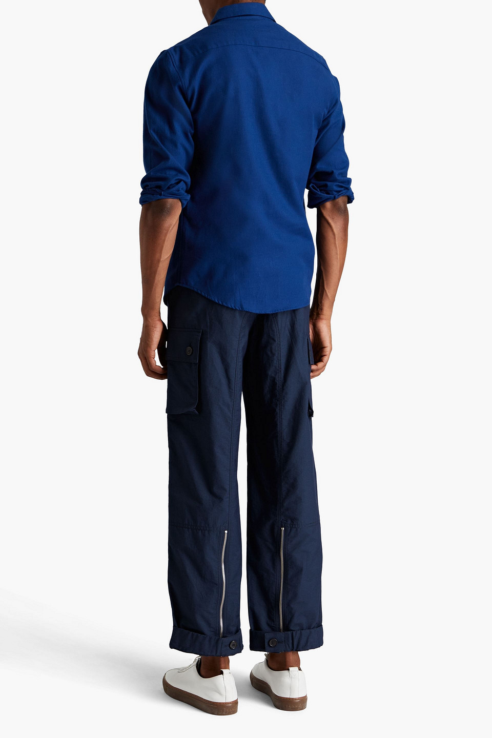  Sandro - Hemd Aus Baumwoll-twill - Blau - S 