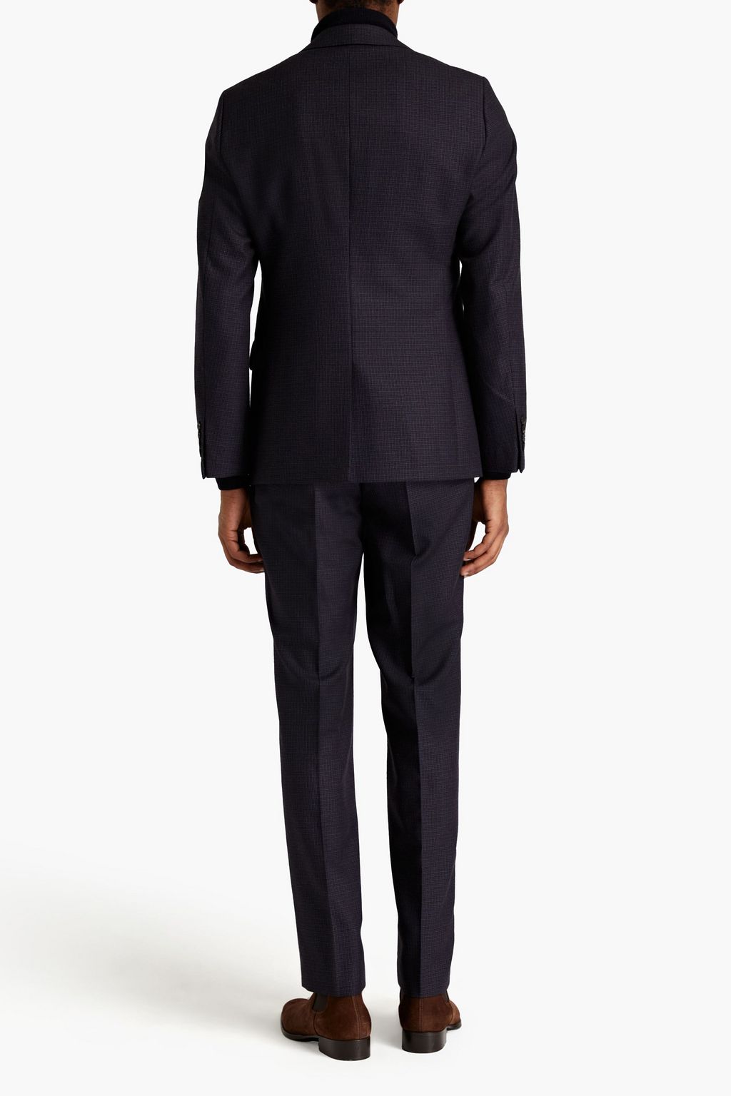 SANDRO Houndstooth wool blazer