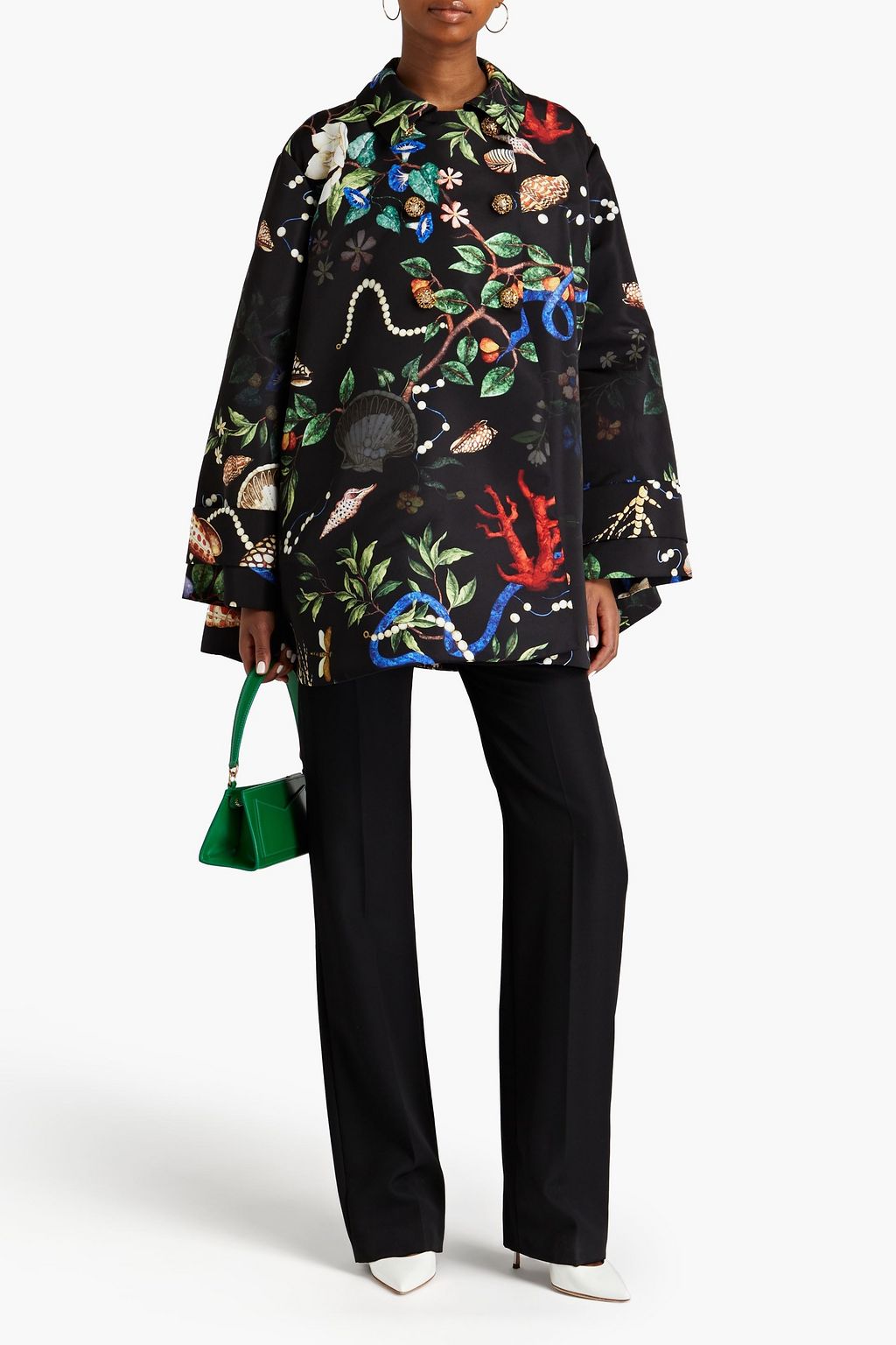 OSCAR DE LA RENTA Printed shell jacket