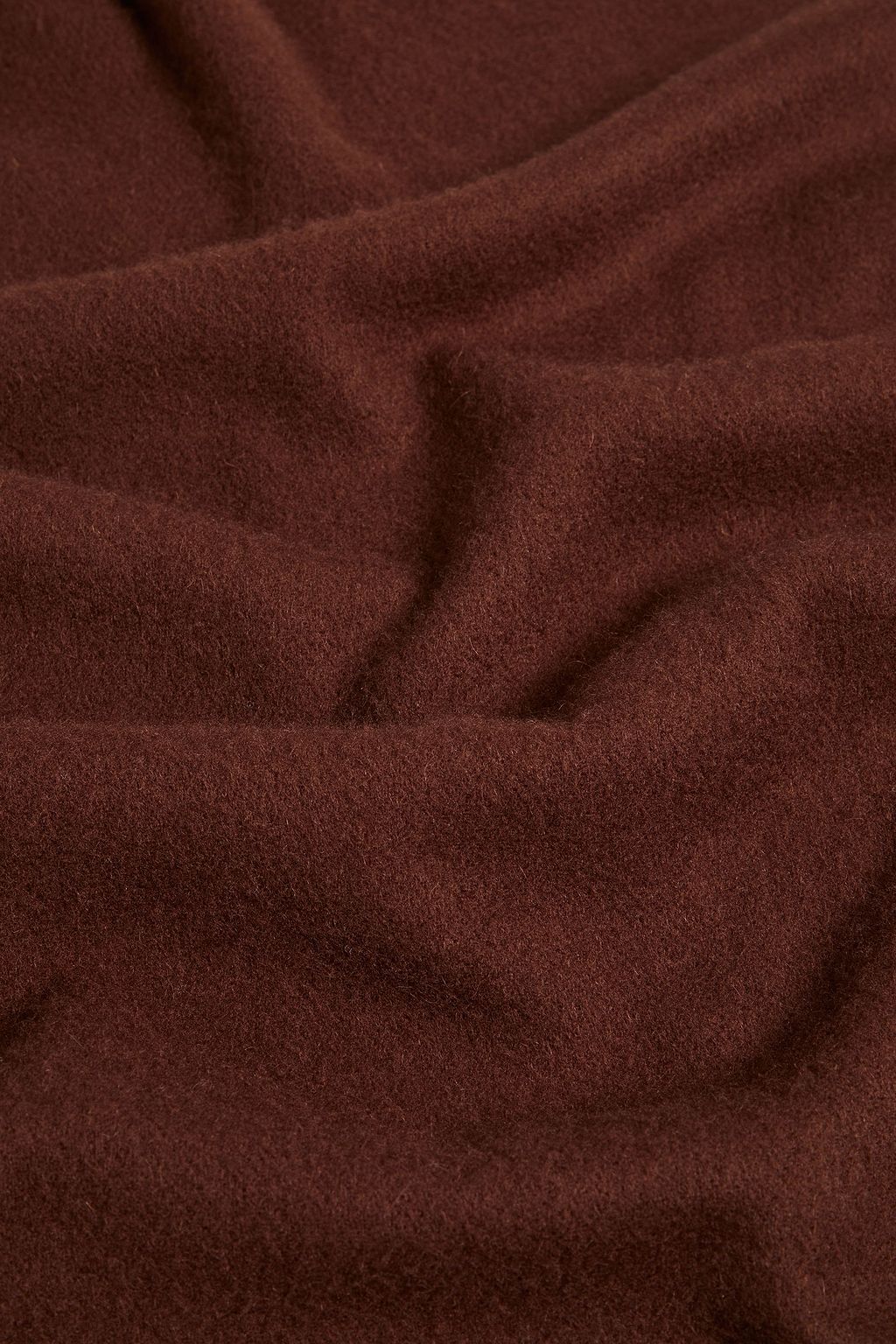 SANDRO Frayed wool and cashmere-blend scarf
