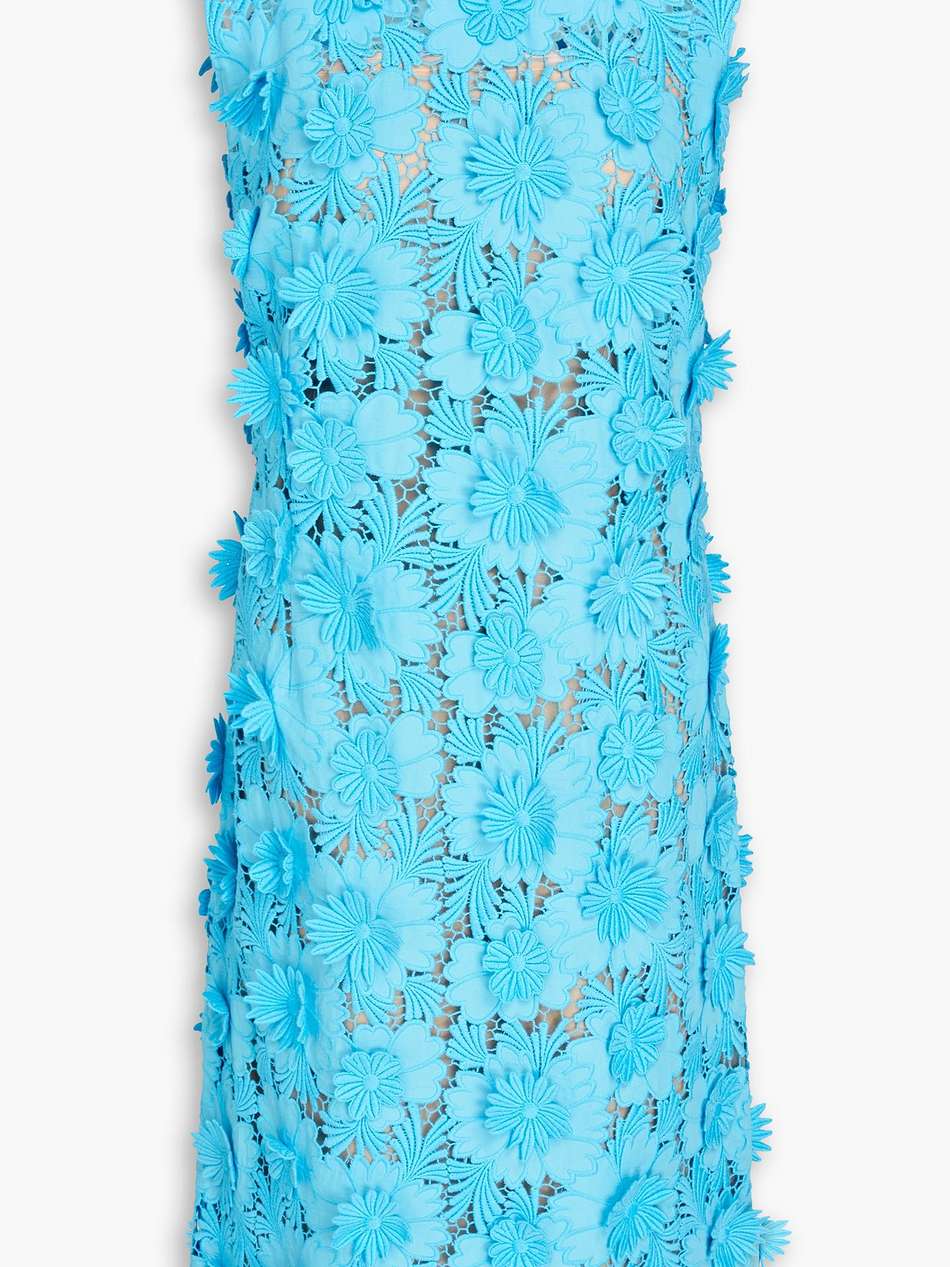 cotton guipure lace midi dress