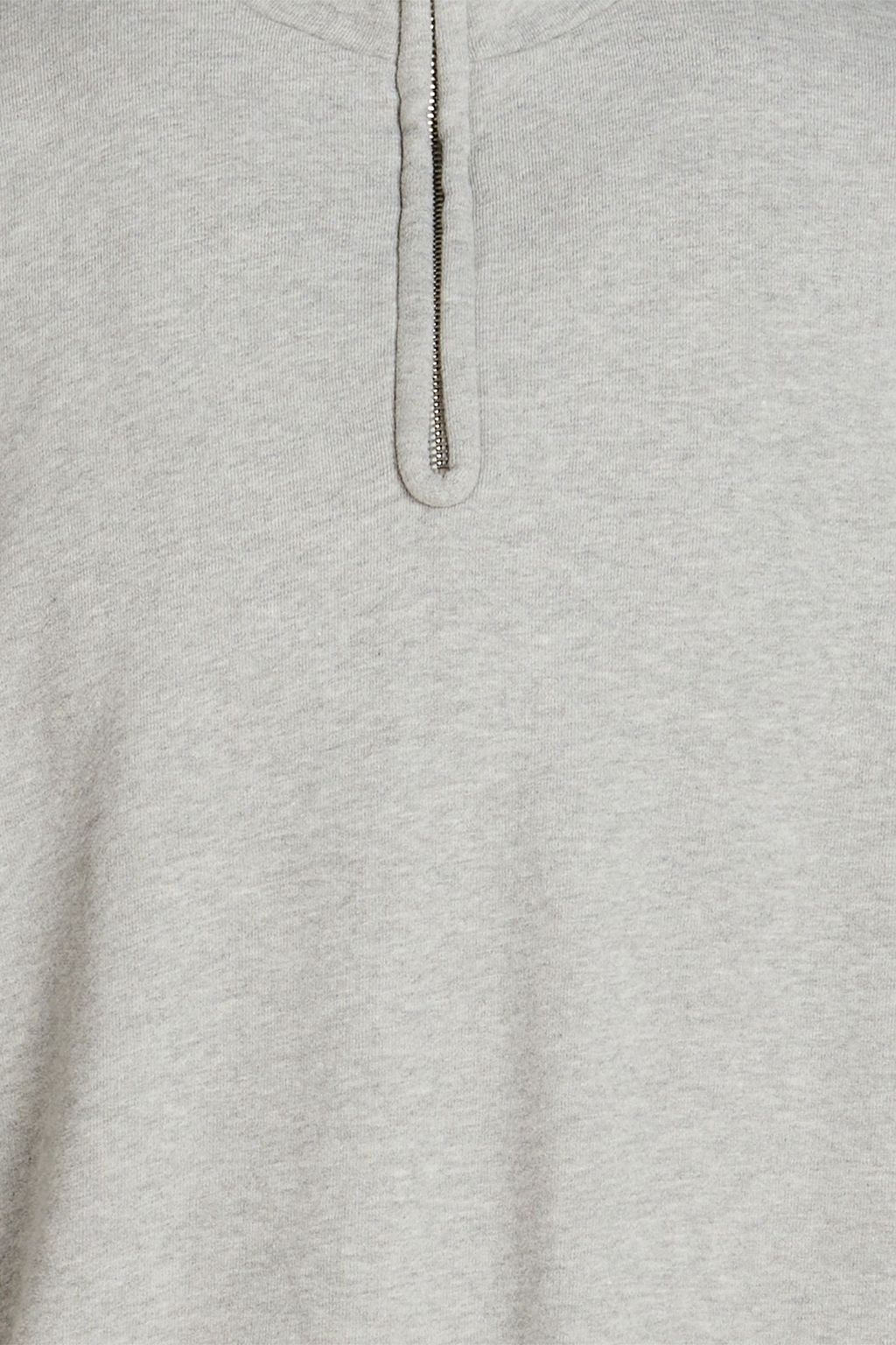 SANDRO Mélange French cotton-terry sweatshirt