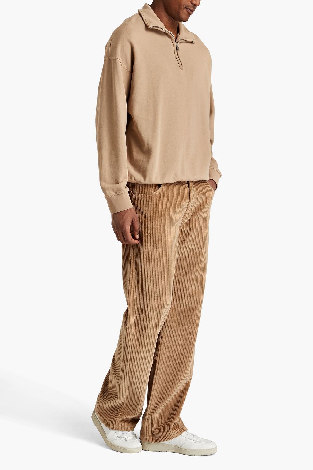 SANDRO French cotton-terry sweatshirt