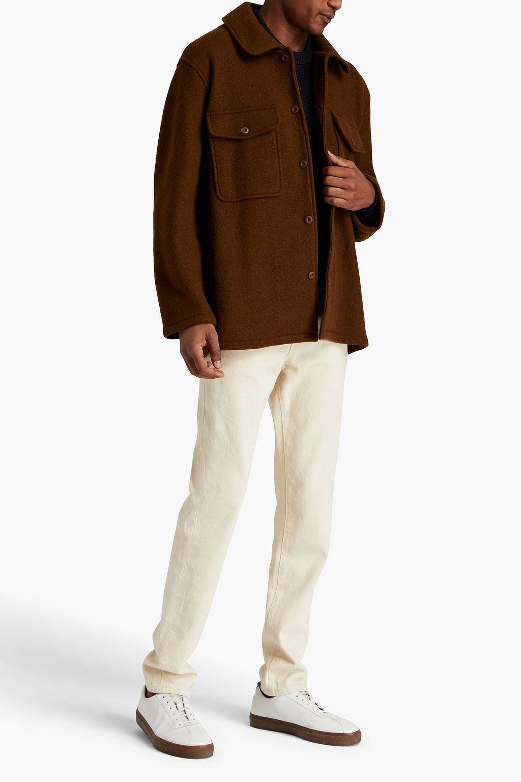 SANDRO Bouclé overshirt