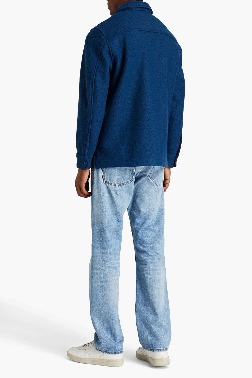 SANDRO Bouclé wool overshirt
