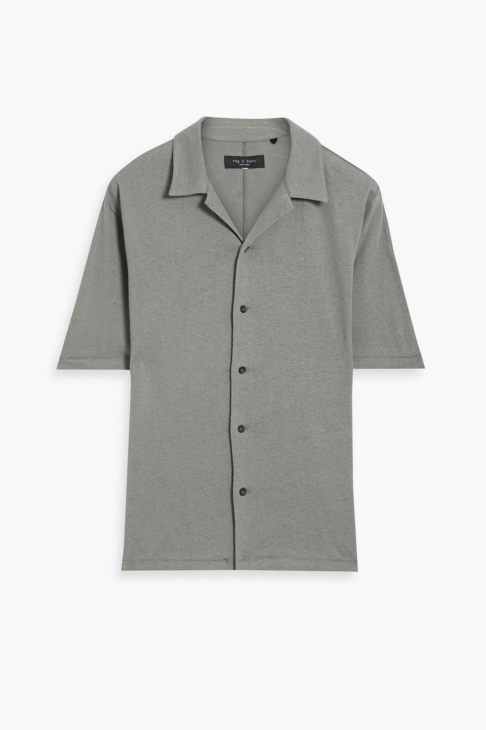 Rag & Bone Avery Linen And Cotton-blend Shirt In Gray