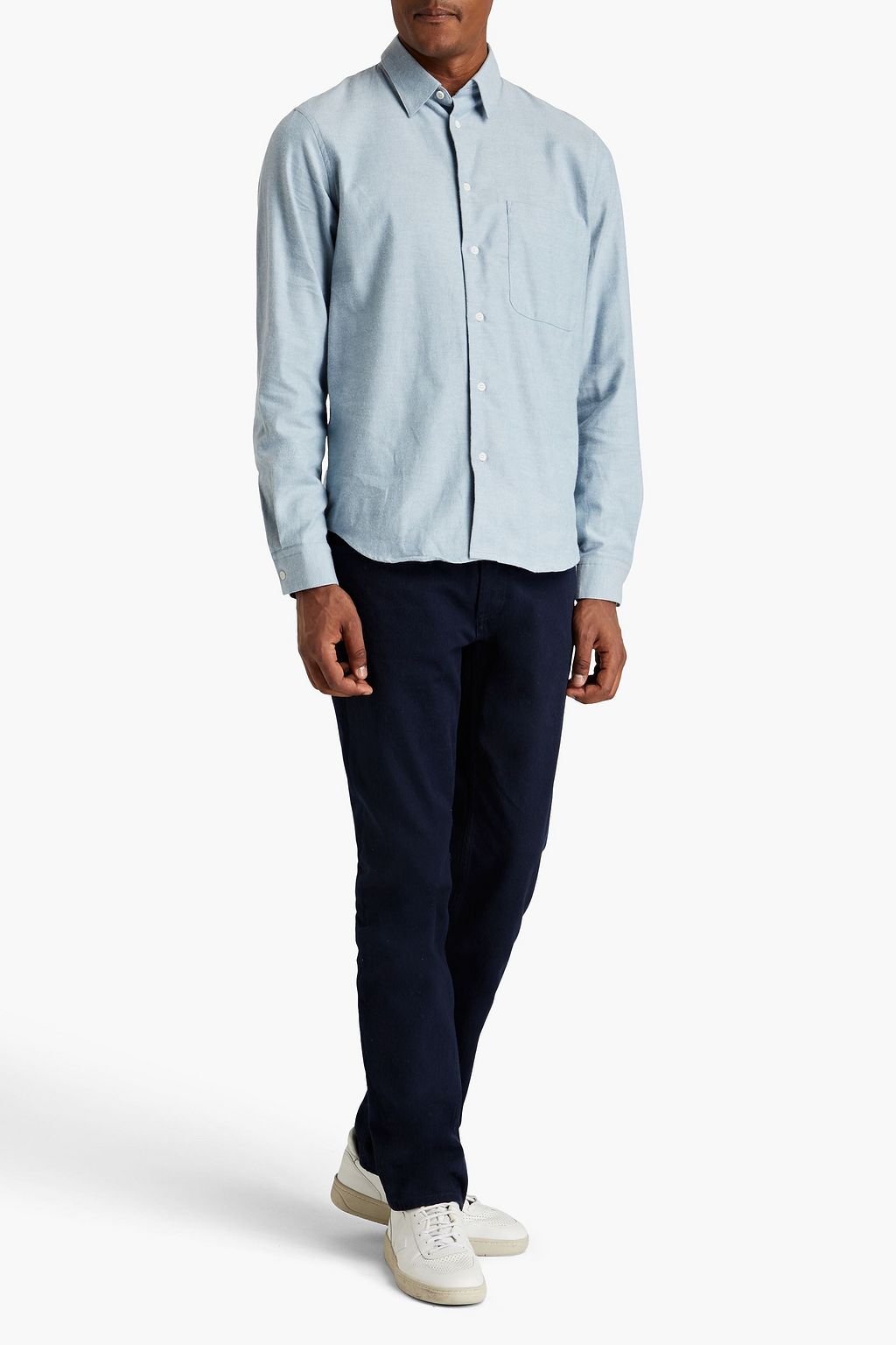 SANDRO Cotton-flannel shirt