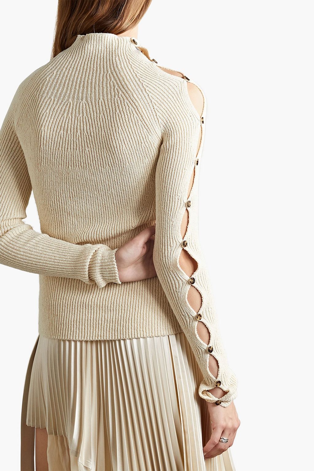PROENZA SCHOULER Ribbed cotton-blend turtleneck sweater