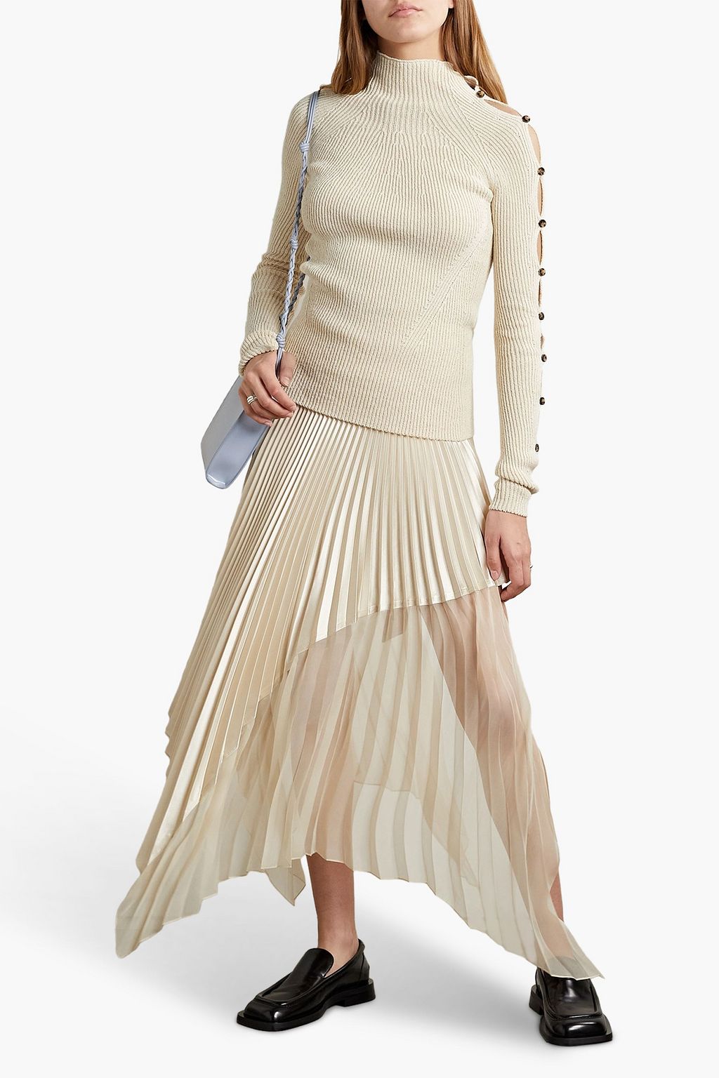 PROENZA SCHOULER Ribbed cotton-blend turtleneck sweater