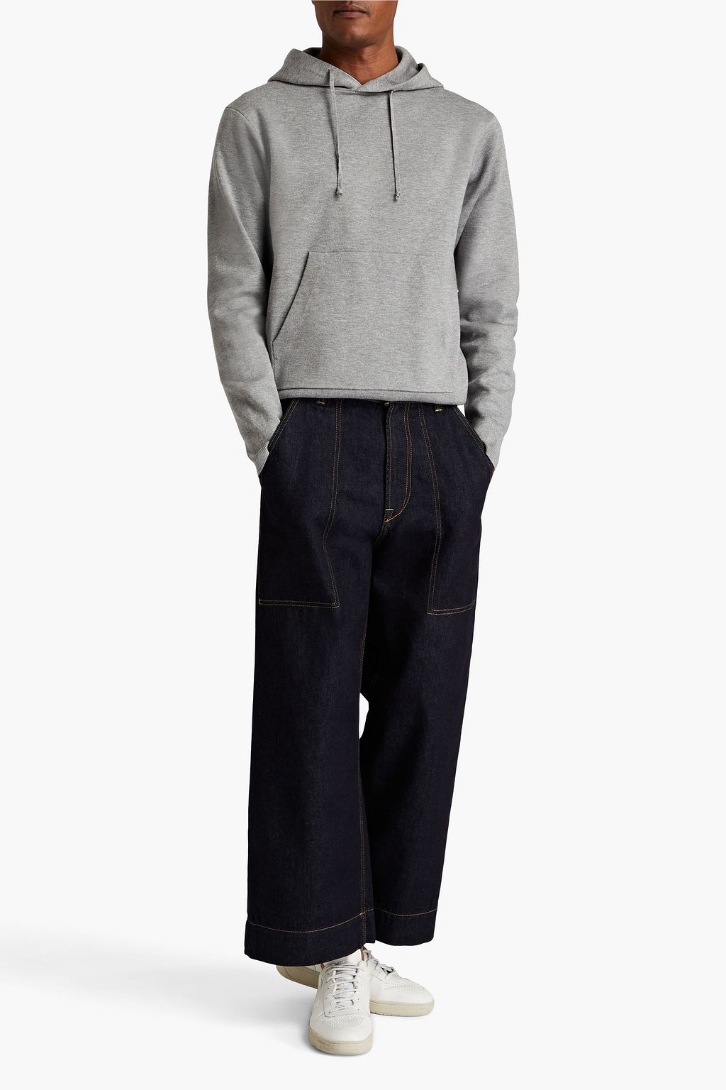 SANDRO Knitted hoodie