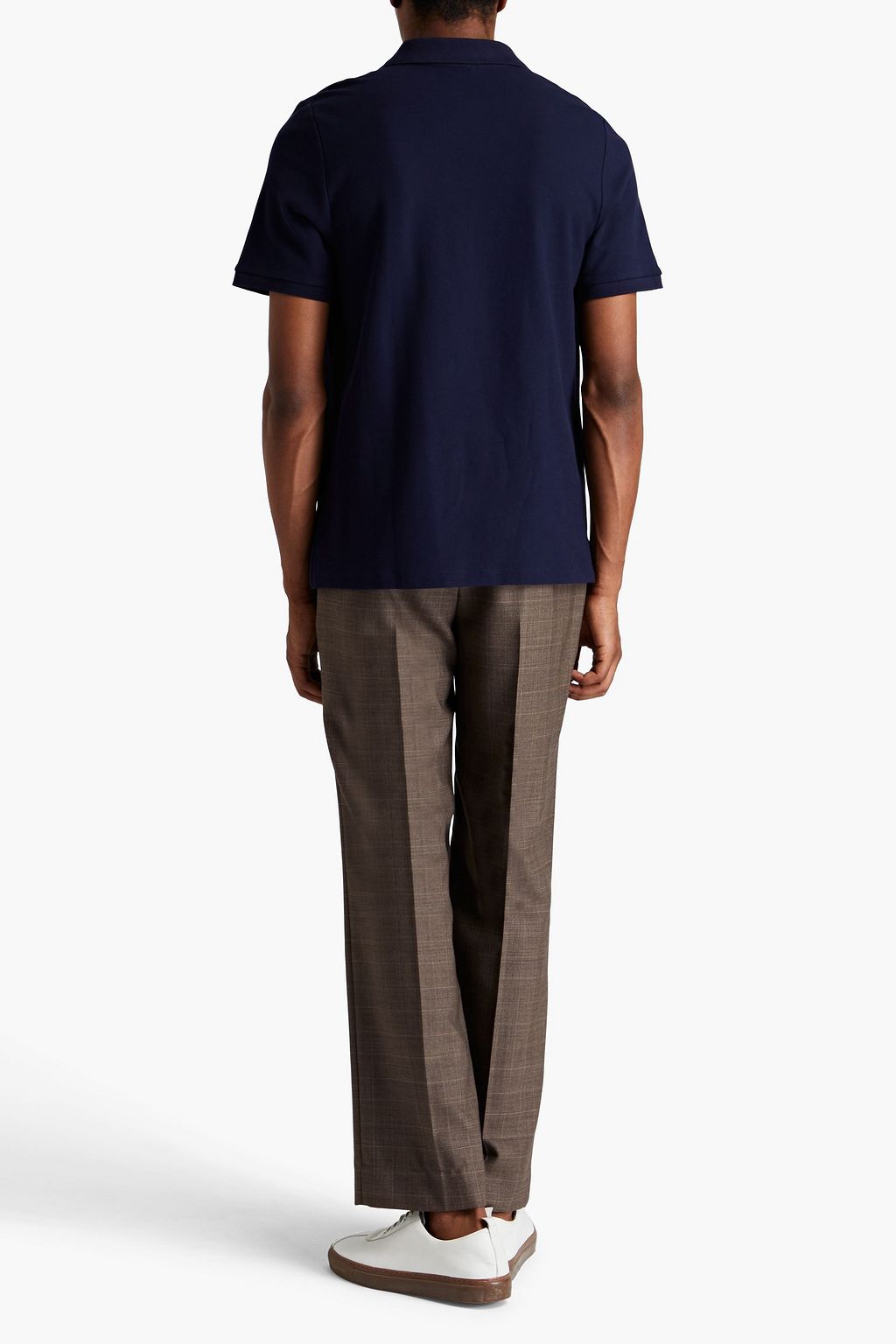 SANDRO Cotton-piqué polo shirt