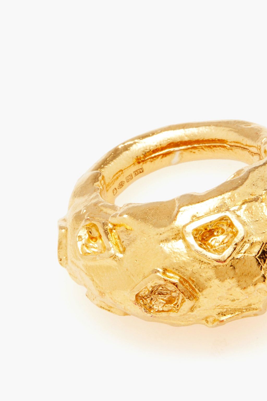 ALIGHIERI 24-karat gold-plated ring