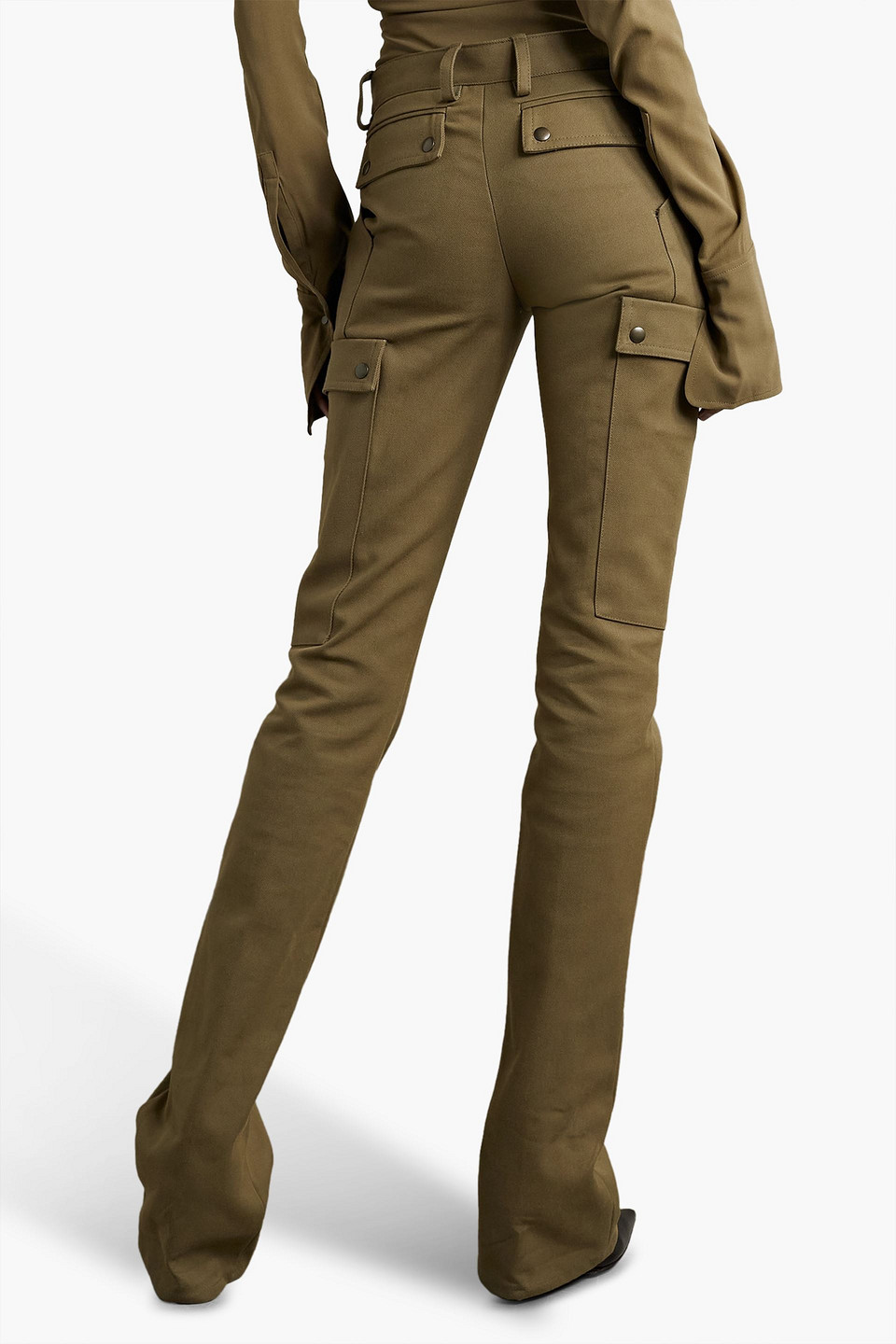  Petar Petrov - Gian Hose Mit Geradem Bein Aus Twill Aus Einer Stretch-baumwollmischung - Grün - Fr 38 