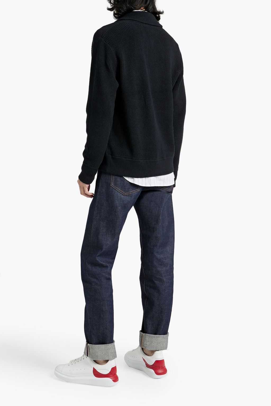 RAG & BONE Dexter waffle-knit cotton-blend cardigan