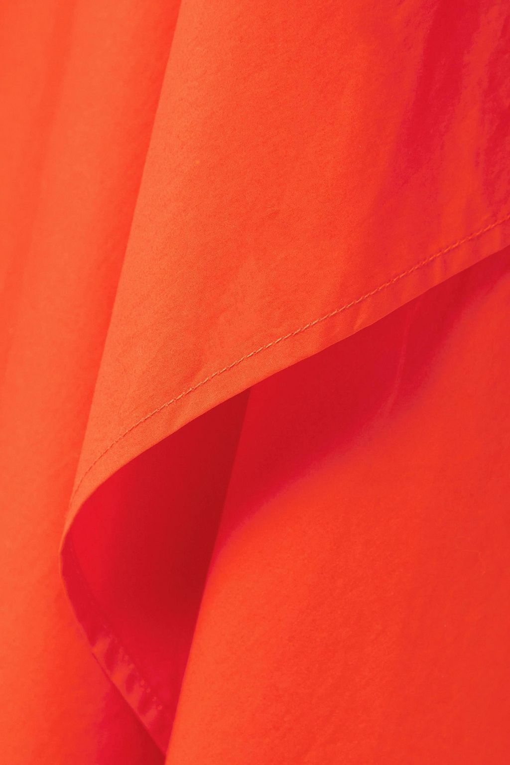 JW ANDERSON 비대칭 컷아웃 디테일 코튼 미디 드레스