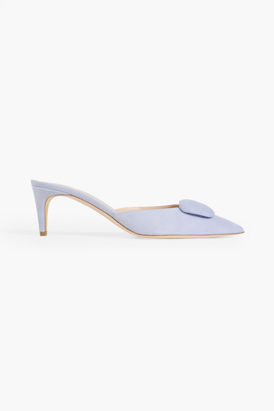 Rupert Sanderson Elsa Suede Mules In Light Blue