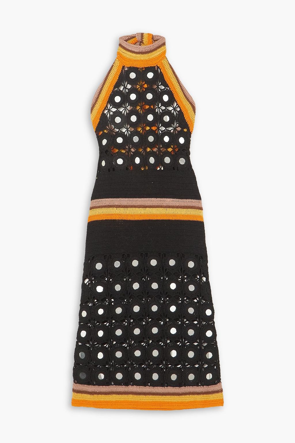 Michael kors yellow discount crochet dress