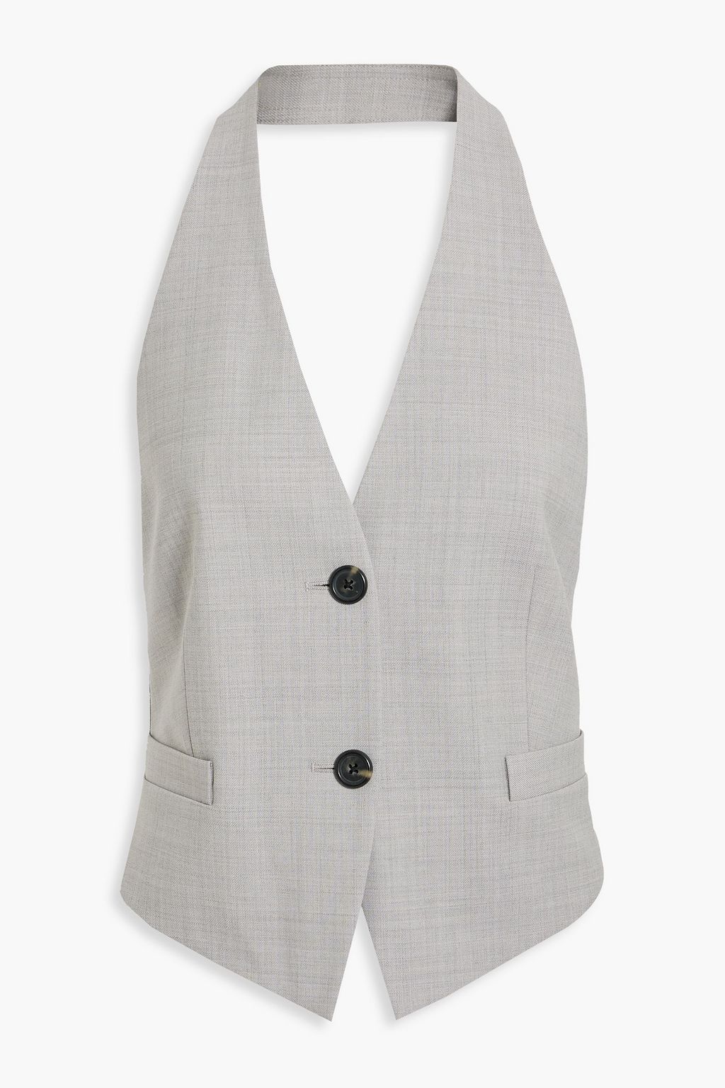 HELMUT LANG Open-back mélange woven vest