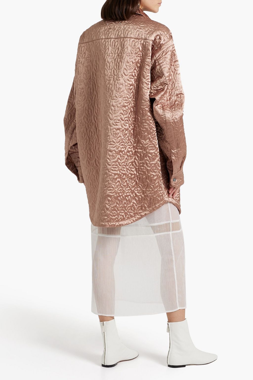 MAISON MARGIELA Oversized quilted satin shirt