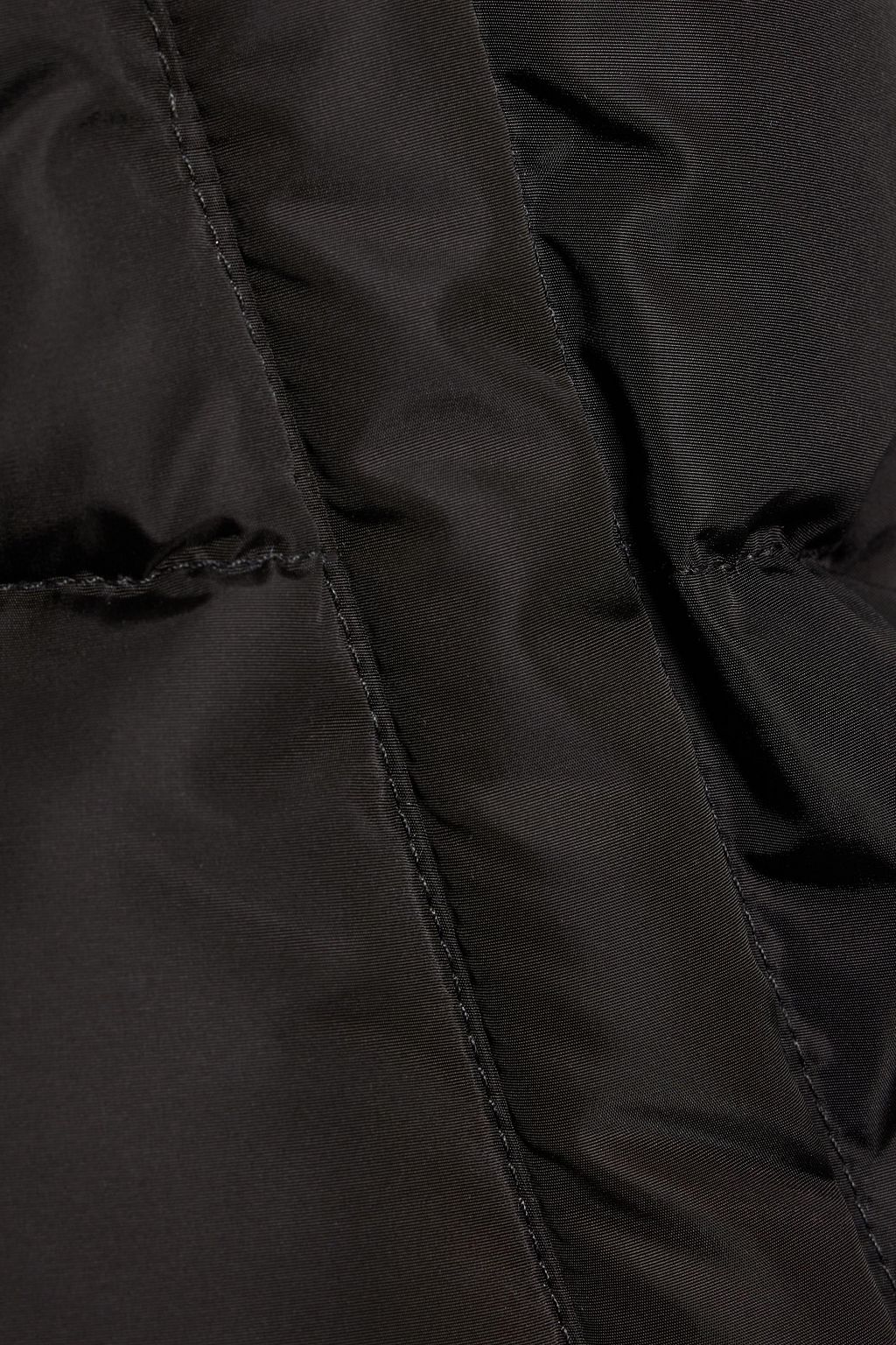 WARDROBE.NYC Cropped quilted shell hooded down jacket