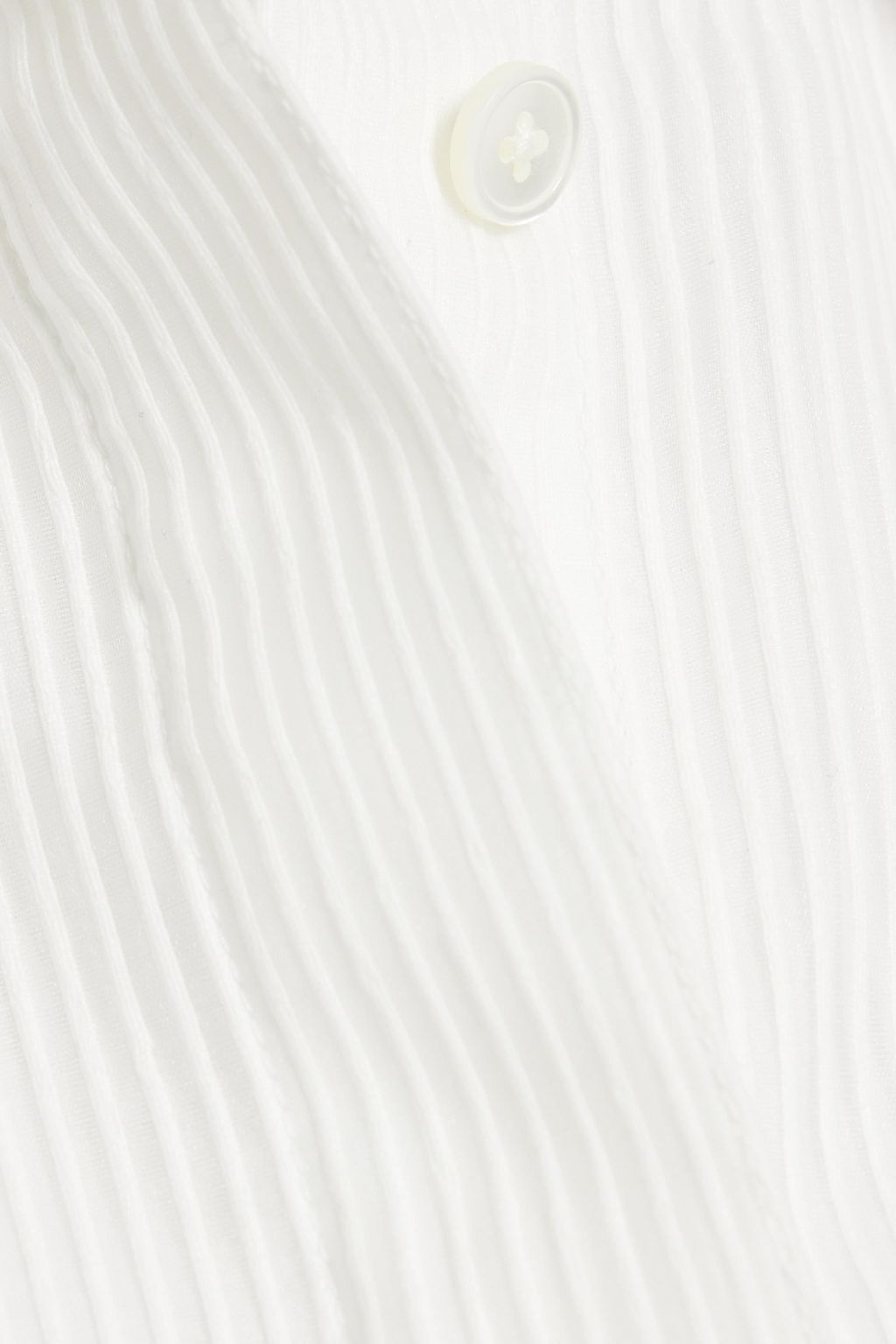 HELMUT LANG Striped organza-paneled cotton-poplin shirt