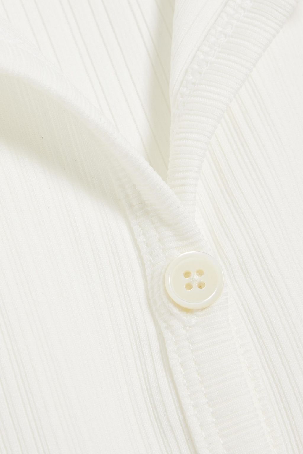 HELMUT LANG Cutout ribbed jersey shirt dress