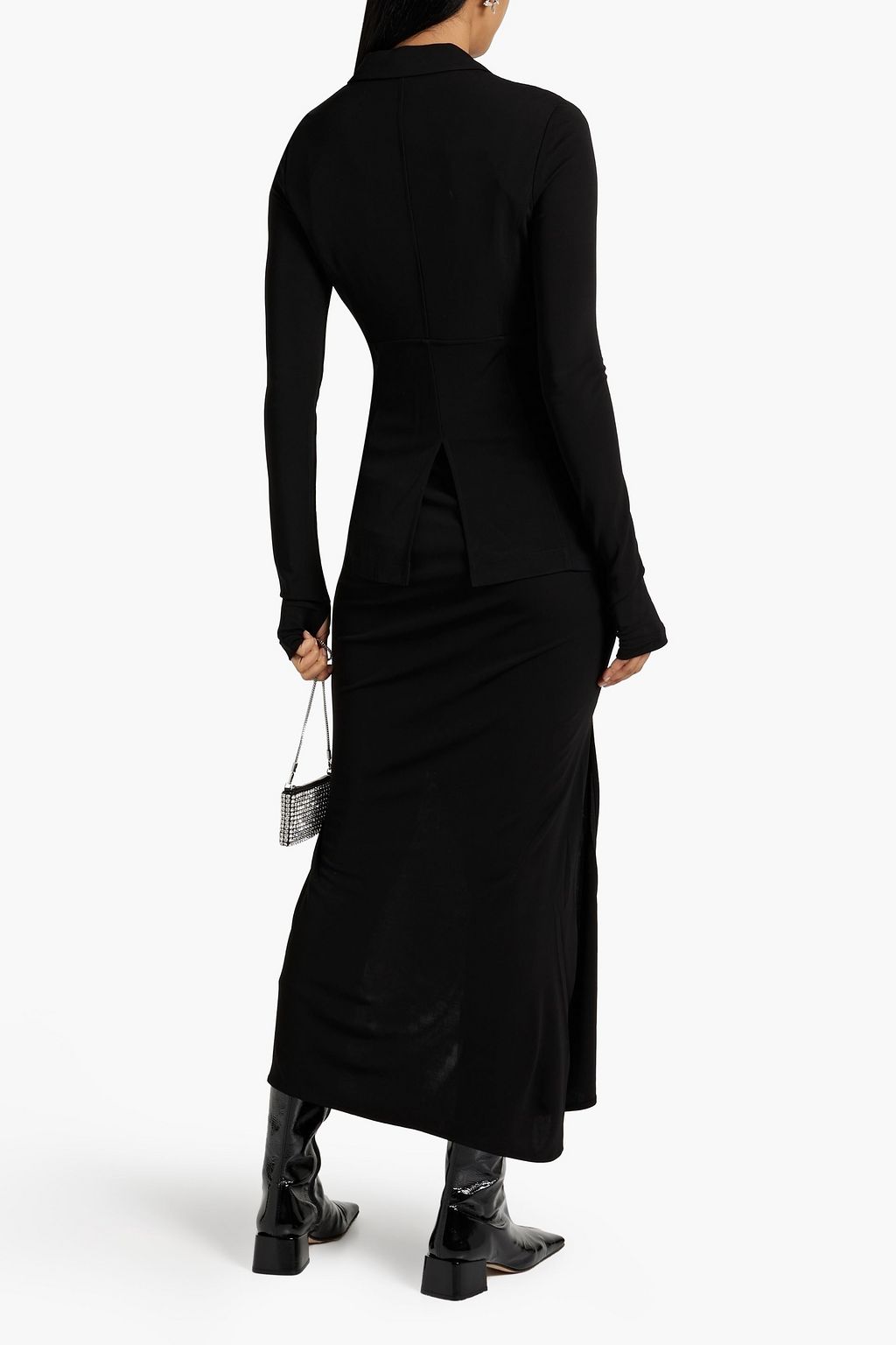 HELMUT LANG تنورة متوسطة الطول من الجيرسيه