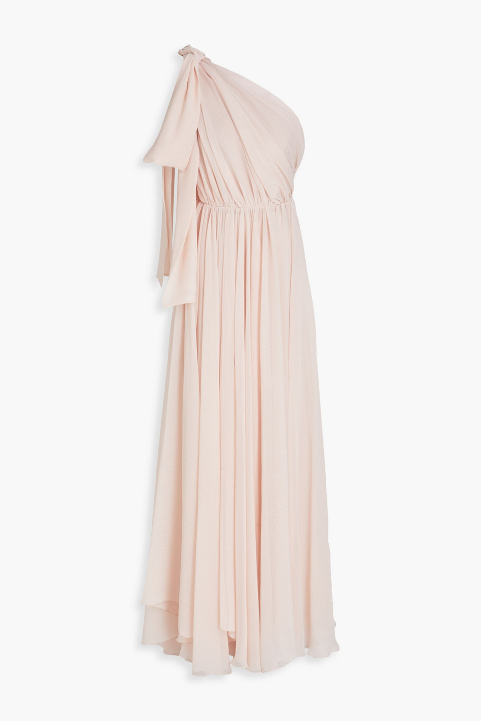 Maria Lucia Hohan - One-shoulder gathered crepon gown - Pink