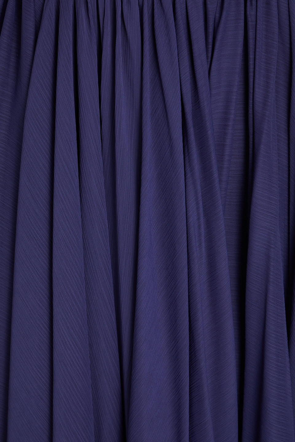 Maria Lucia Hohan Geraffte Robe Aus Krepon Mit Schleife In Navy