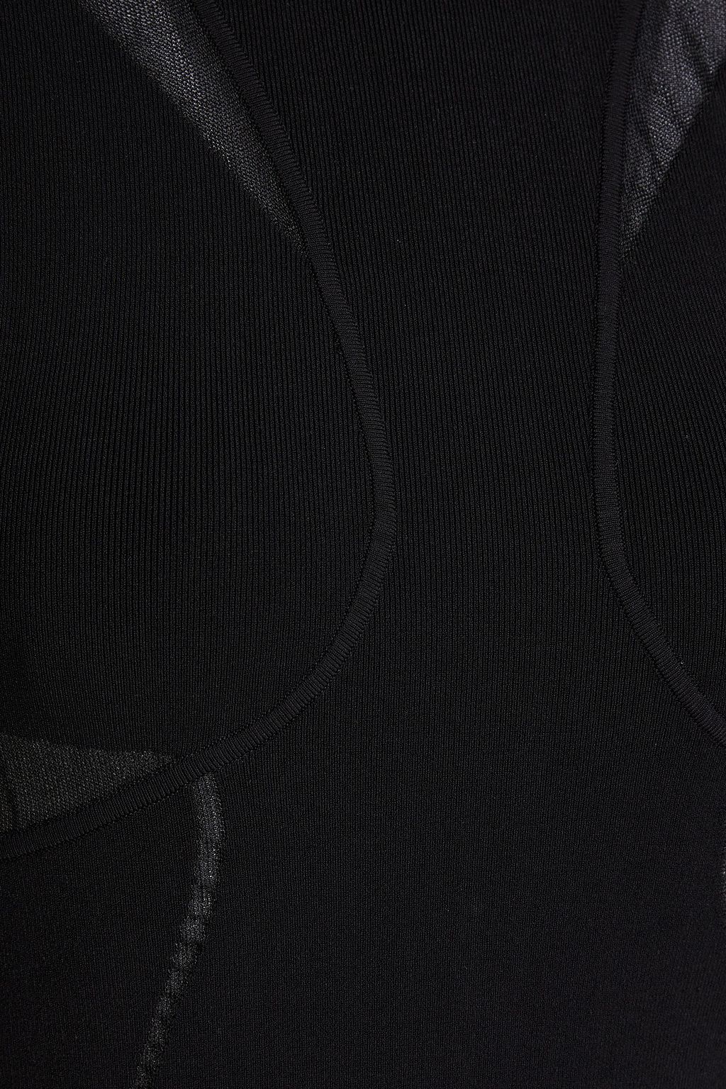 HERVÉ LÉGER Cutout knitted mini dress