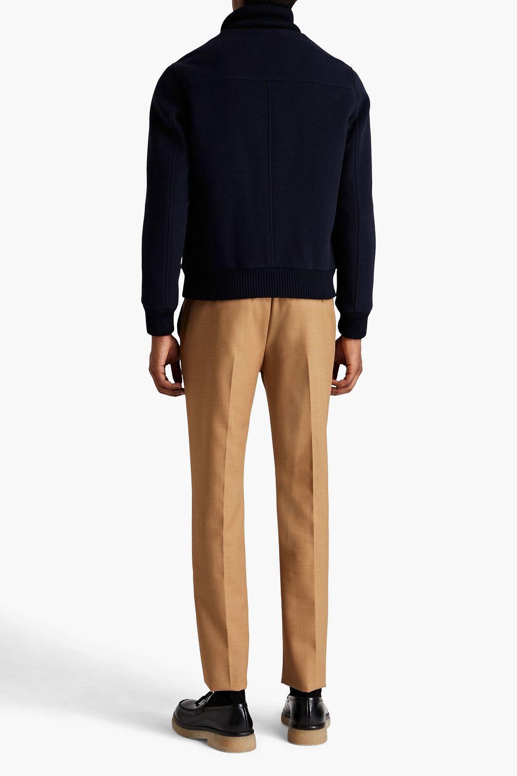 SANDRO Wool-blend felt jacket