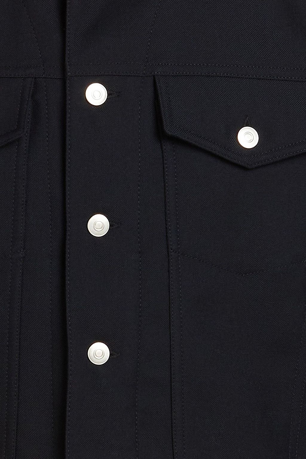 SANDRO Wool-blend twill jacket