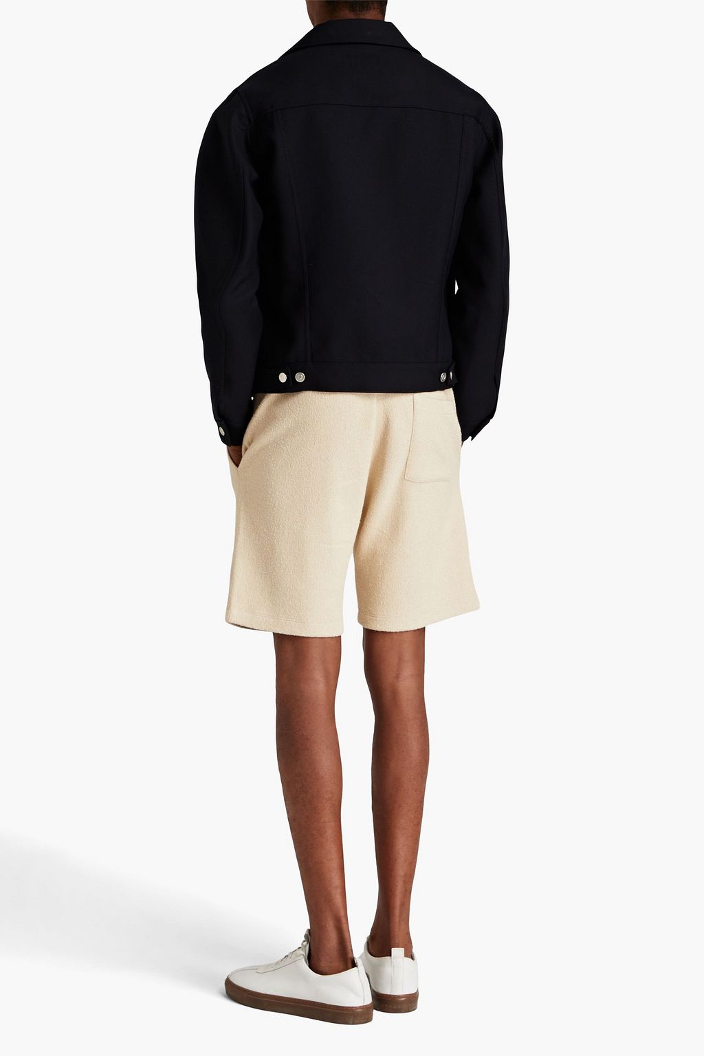 SANDRO Wool-blend twill jacket