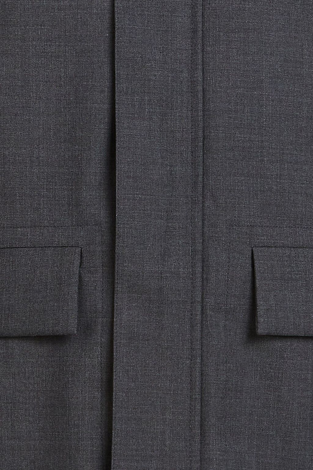 SANDRO Twill hooded jacket