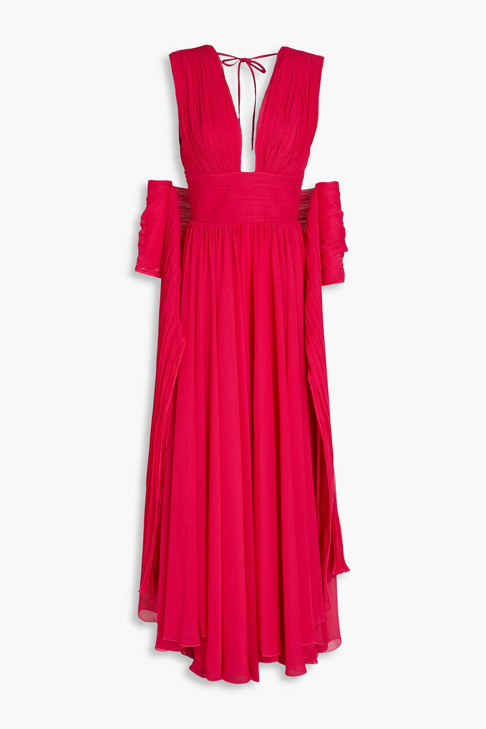 Maria Lucia Hohan Robe Aus Krepon In Fuchsia