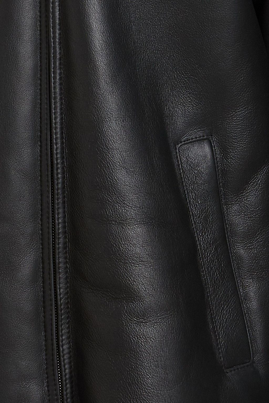 SANDRO Shearling hooded jacket