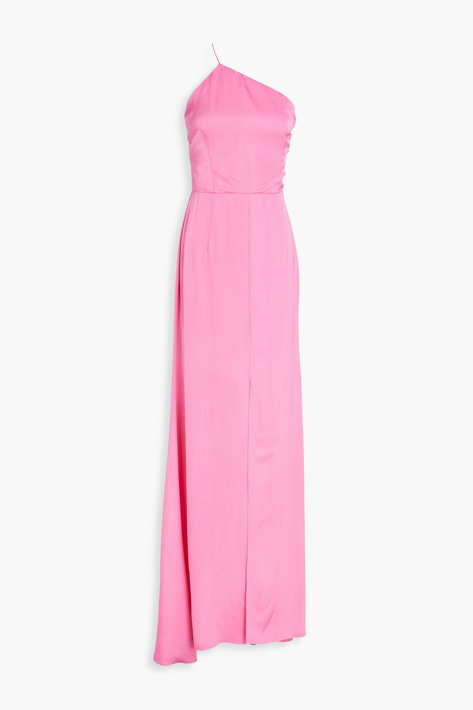 Maria Lucia Hohan One-shoulder Silk-crepe Gown In Pink