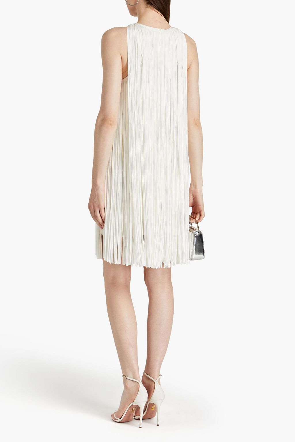 HERVÉ LÉGER Fringed bandage mini dress