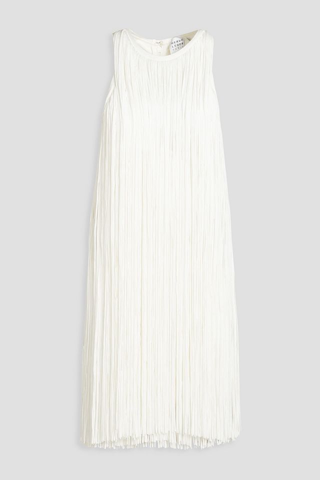 Fringed bandage mini dress